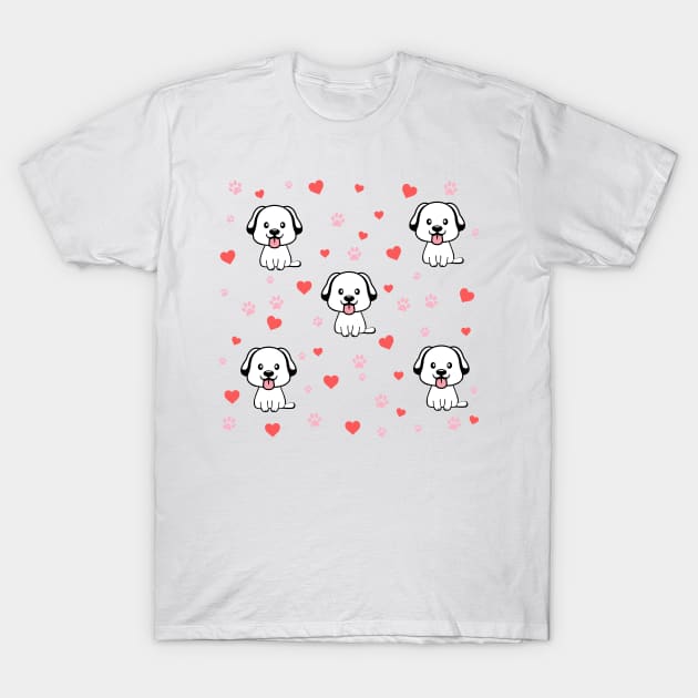Cute Doggie & Puppies Lover T-Shirt by SherabArts